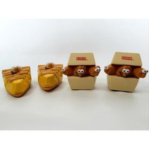 Burger King Kids Meal Lickety Splits Rolling Food Racers 4 Piece Lot 1989